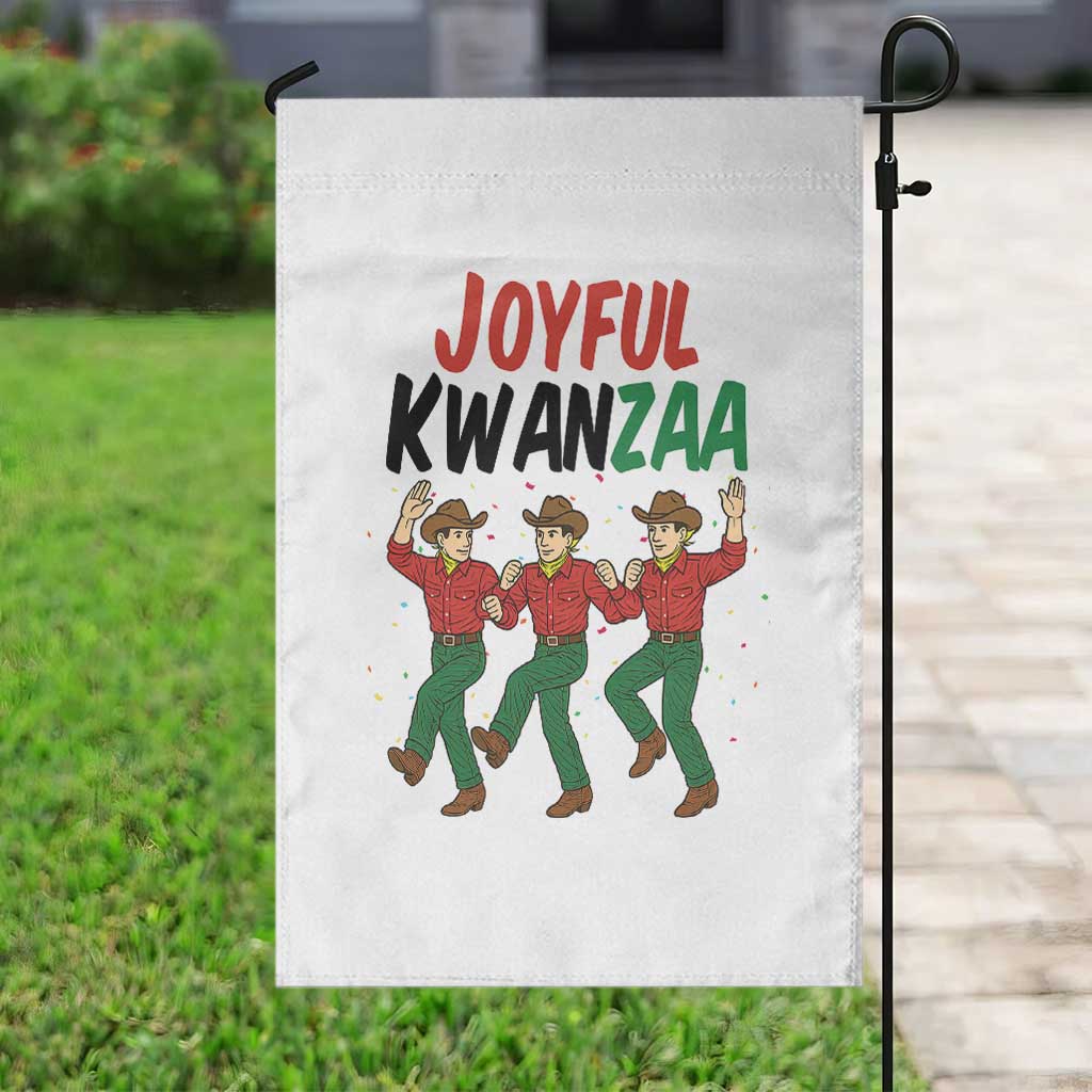 Joyful Kwanzaa Cowboy Garden Flag Festival Of Lights African Heritage Gift - Print Your Wear