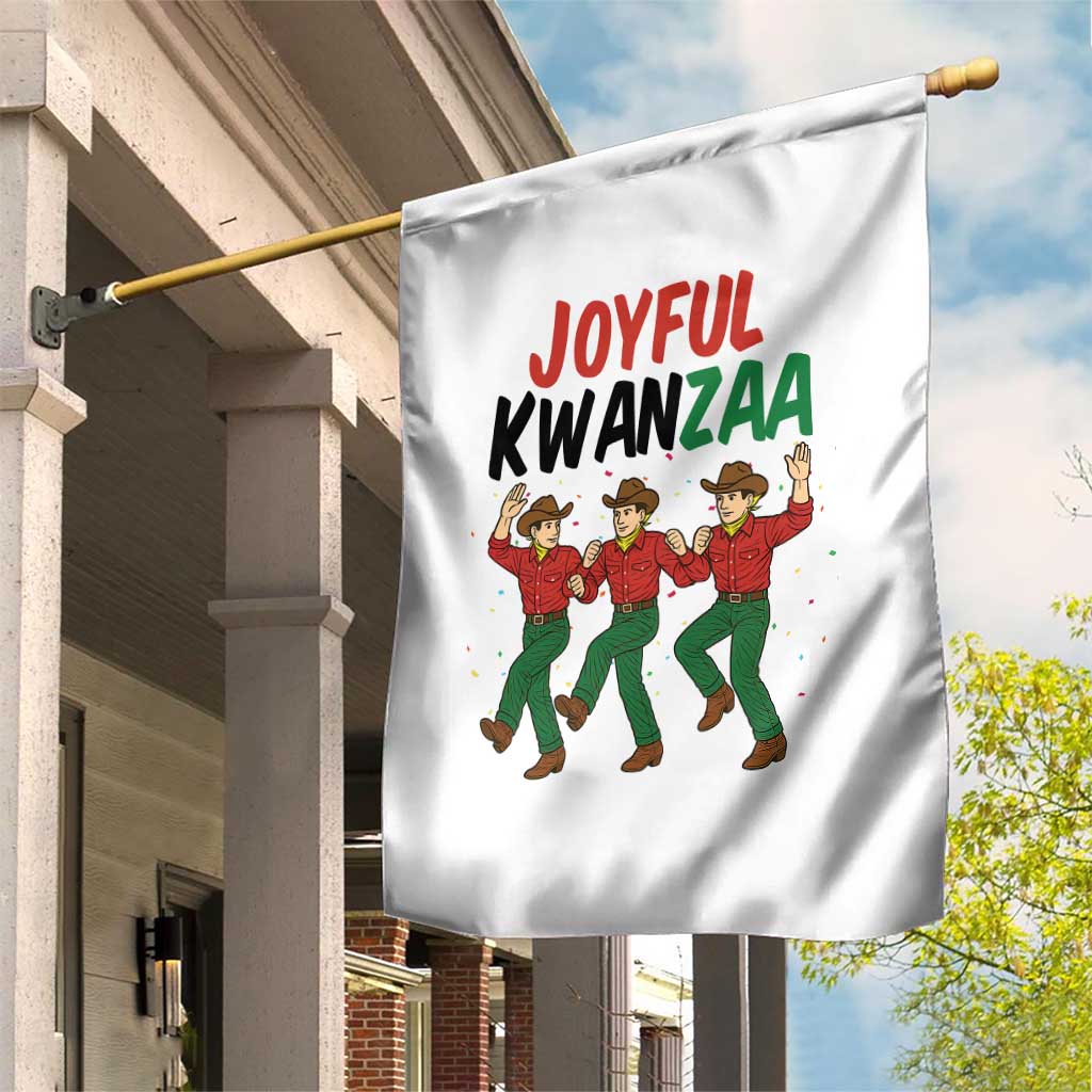 Joyful Kwanzaa Cowboy Garden Flag Festival Of Lights African Heritage Gift - Print Your Wear