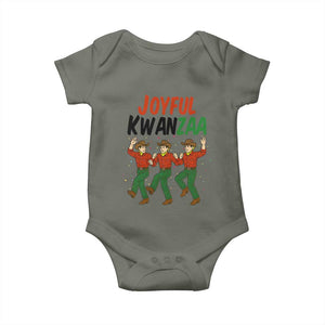 Joyful Kwanzaa Cowboy Baby Onesie Festival Of Lights African Heritage Gift TS12 Military Green Print Your Wear