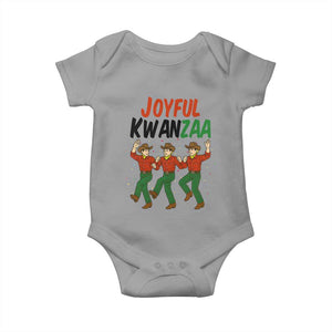 Joyful Kwanzaa Cowboy Baby Onesie Festival Of Lights African Heritage Gift TS12 Sport Gray Print Your Wear