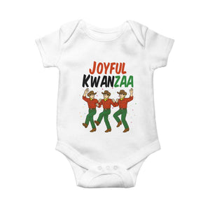 Joyful Kwanzaa Cowboy Baby Onesie Festival Of Lights African Heritage Gift TS12 White Print Your Wear