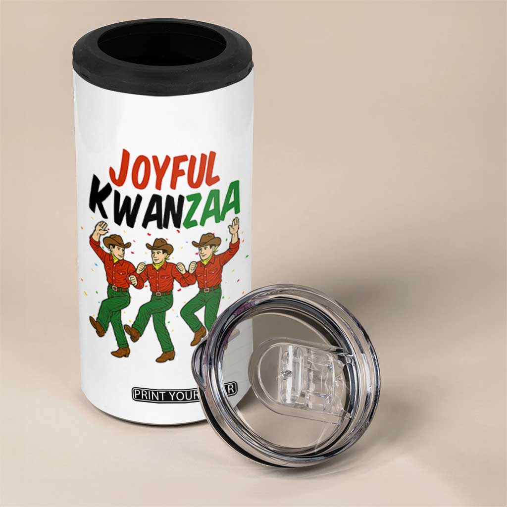 Joyful Kwanzaa Cowboy 4 in 1 Can Cooler Tumbler Festival Of Lights African Heritage Gift TS12 Print Your Wear