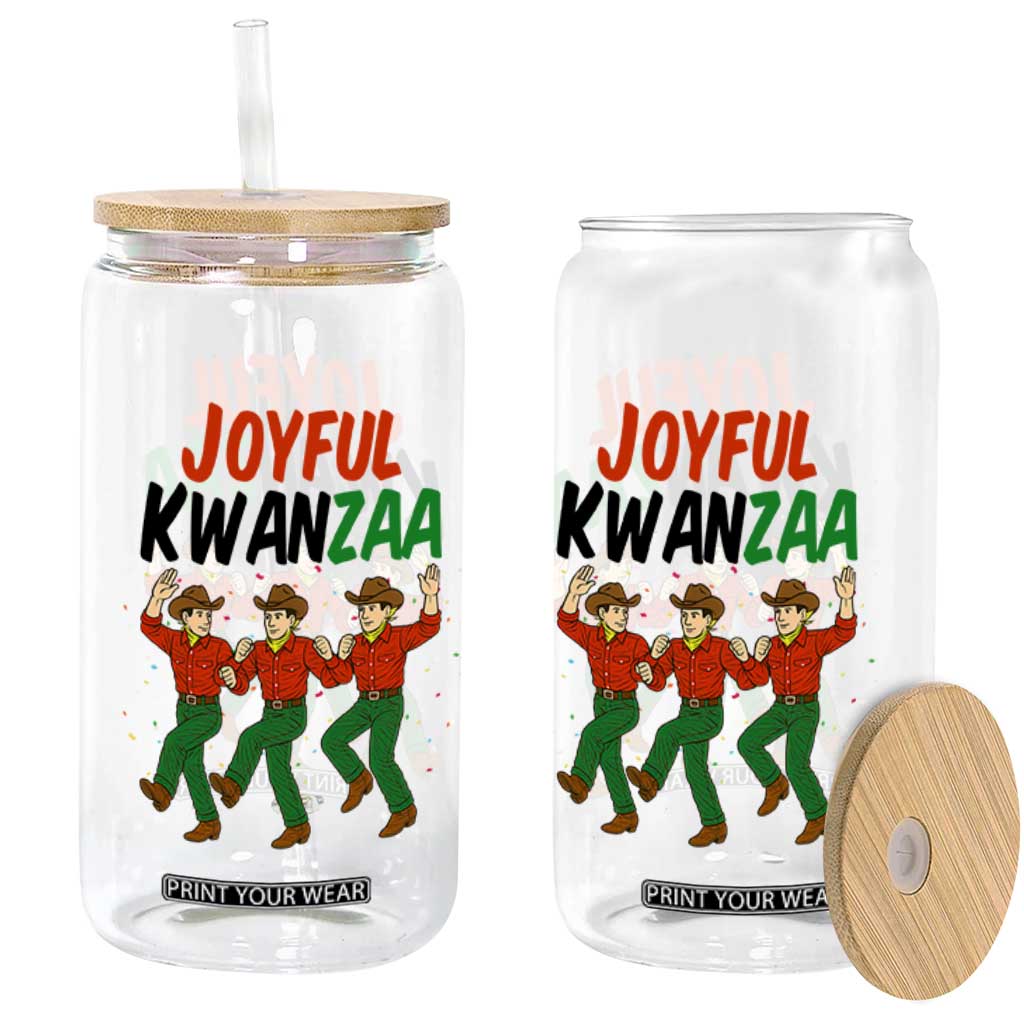Joyful Kwanzaa Cowboy Glass Can Festival Of Lights African Heritage Gift TS12 Print Your Wear