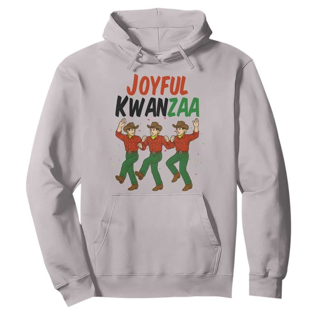 Joyful Kwanzaa Cowboy Hoodie Festival Of Lights African Heritage Gift TS12 Ice Gray Print Your Wear