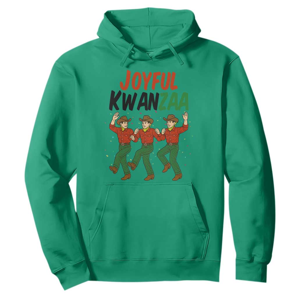 Joyful Kwanzaa Cowboy Hoodie Festival Of Lights African Heritage Gift - Print Your Wear