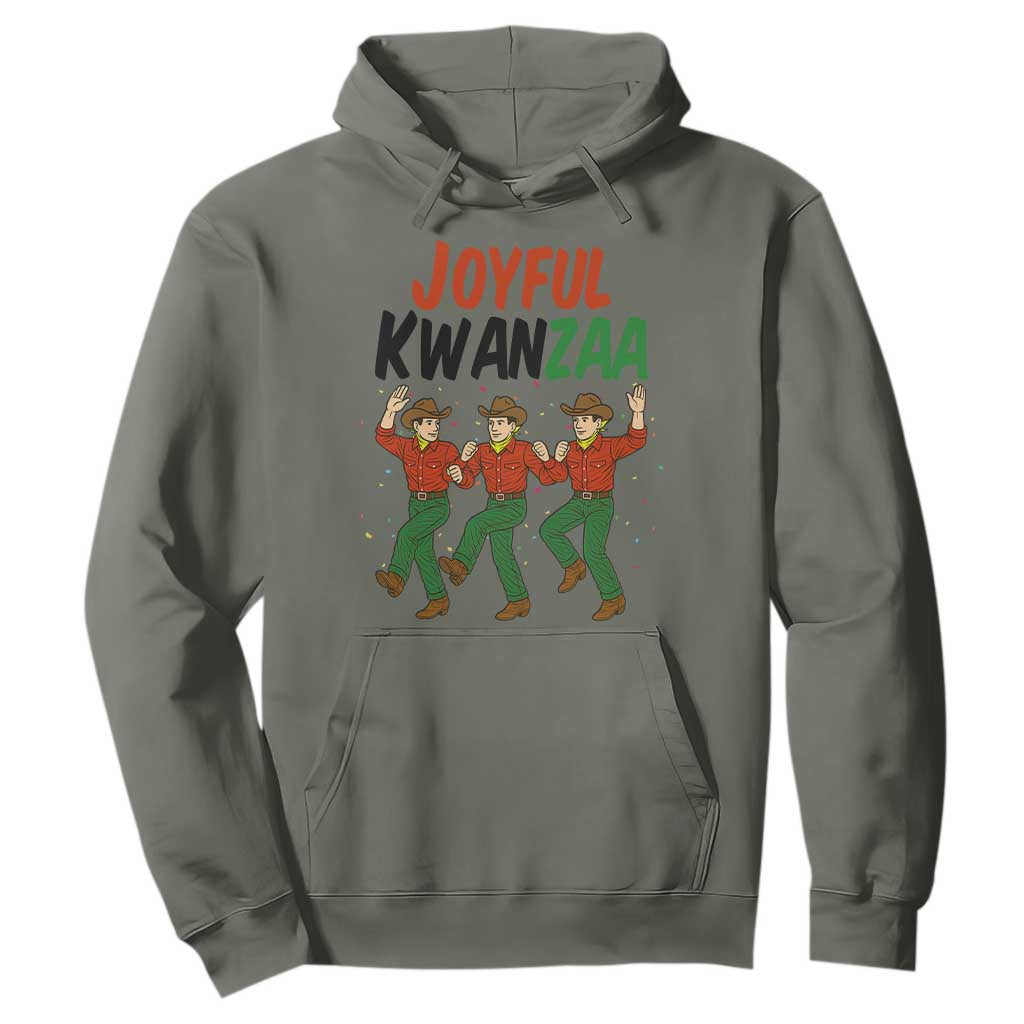 Joyful Kwanzaa Cowboy Hoodie Festival Of Lights African Heritage Gift TS12 Military Green Print Your Wear