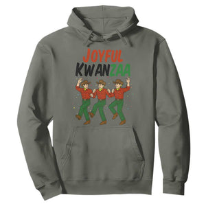 Joyful Kwanzaa Cowboy Hoodie Festival Of Lights African Heritage Gift TS12 Military Green Print Your Wear
