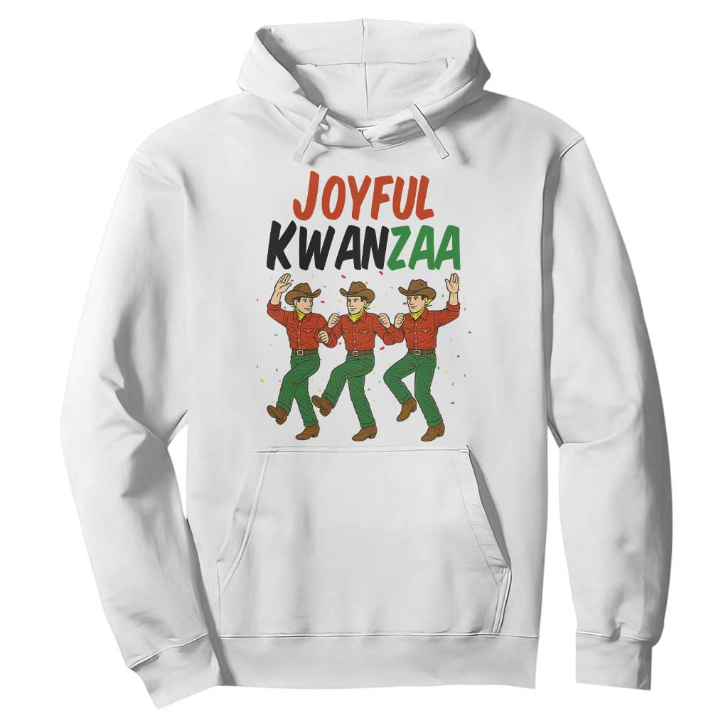 Joyful Kwanzaa Cowboy Hoodie Festival Of Lights African Heritage Gift TS12 White Print Your Wear
