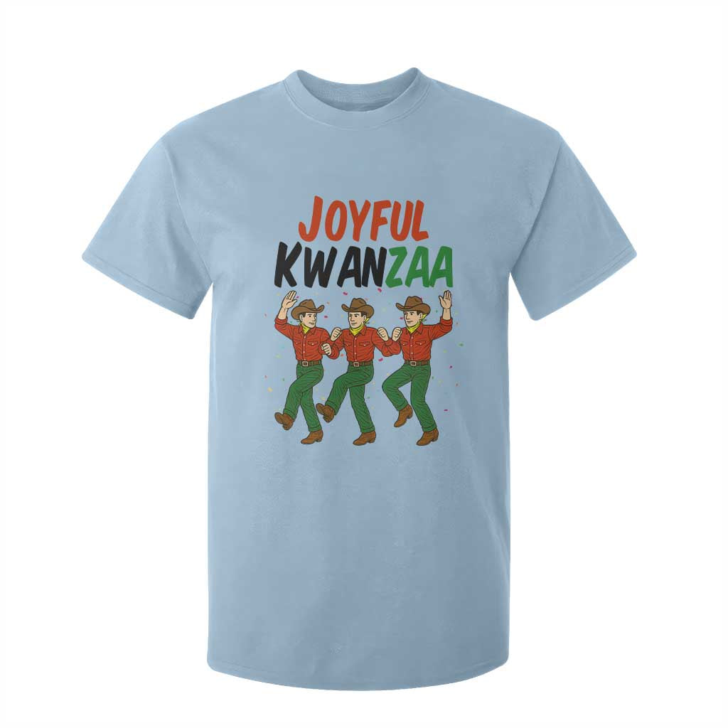 Joyful Kwanzaa Cowboy T Shirt For Kid Festival Of Lights African Heritage Gift TS12 Light Blue Print Your Wear