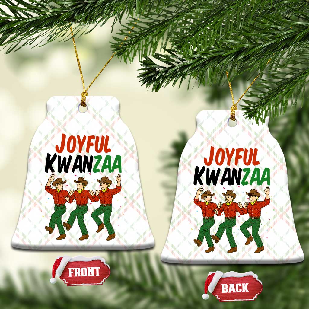 Joyful Kwanzaa Cowboy Ceramic Ornament Festival Of Lights African Heritage Gift - Print Your Wear