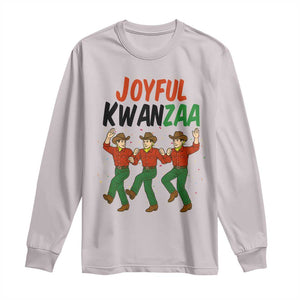 Joyful Kwanzaa Cowboy Long Sleeve Shirt Festival Of Lights African Heritage Gift TS12 Ice Gray Print Your Wear
