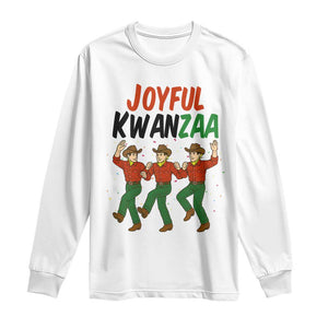 Joyful Kwanzaa Cowboy Long Sleeve Shirt Festival Of Lights African Heritage Gift TS12 White Print Your Wear