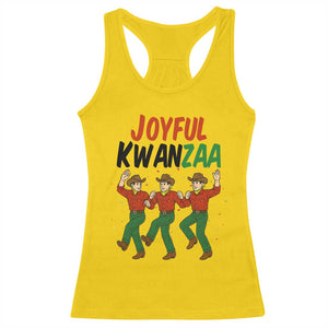 Joyful Kwanzaa Cowboy Racerback Tank Top Festival Of Lights African Heritage Gift - Print Your Wear