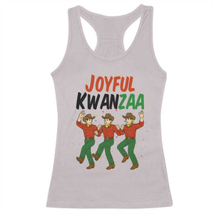 Joyful Kwanzaa Cowboy Racerback Tank Top Festival Of Lights African Heritage Gift TS12 Ice Gray Print Your Wear