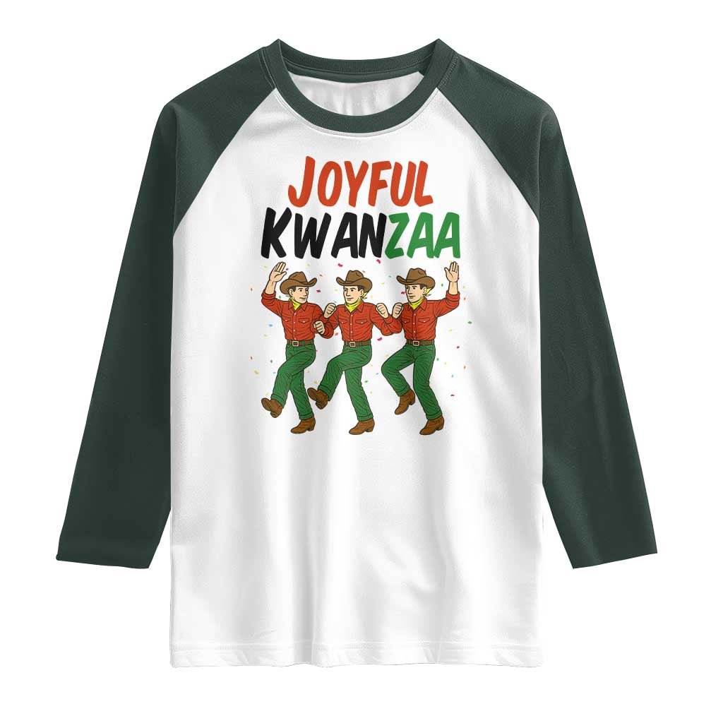 Joyful Kwanzaa Cowboy Raglan Shirt Festival Of Lights African Heritage Gift - Print Your Wear