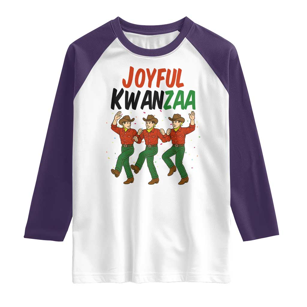 Joyful Kwanzaa Cowboy Raglan Shirt Festival Of Lights African Heritage Gift - Print Your Wear