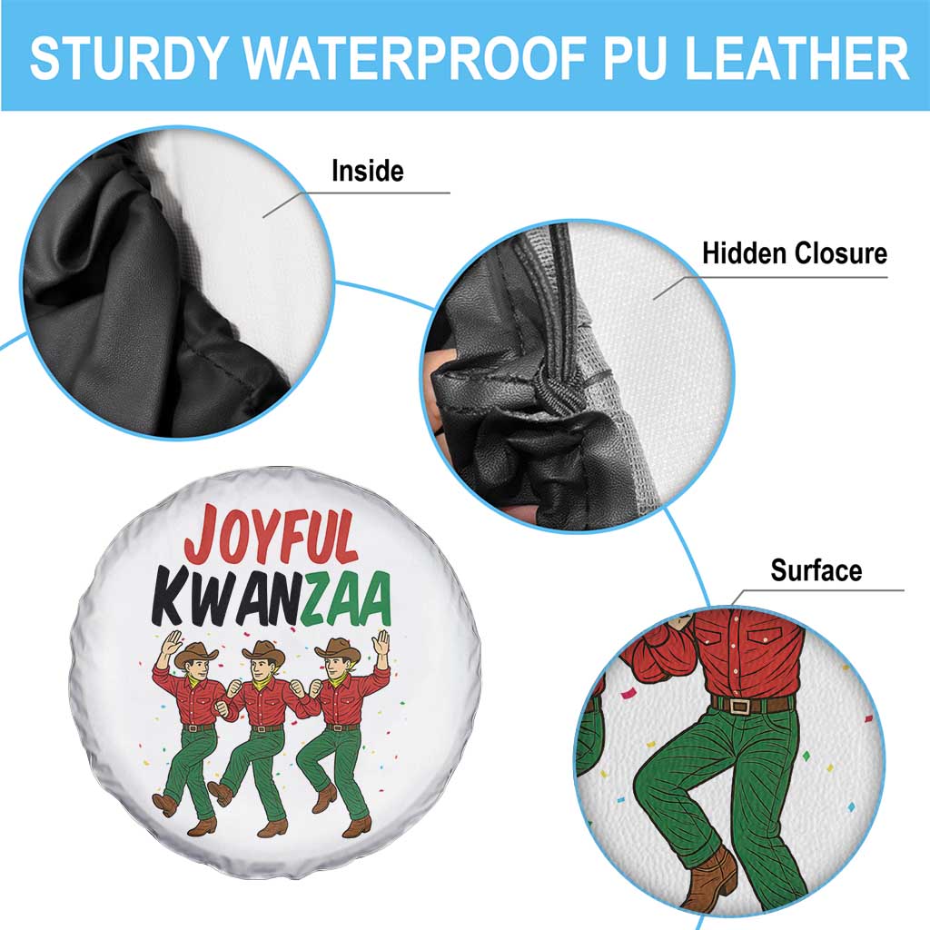 Joyful Kwanzaa Cowboy Spare Tire Cover Festival Of Lights African Heritage Gift TS12 Print Your Wear