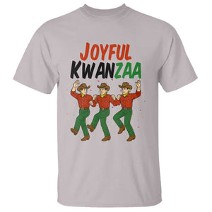 Joyful Kwanzaa Cowboy T Shirt Festival Of Lights African Heritage Gift TS12 Ice Gray Print Your Wear