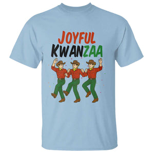 Joyful Kwanzaa Cowboy T Shirt Festival Of Lights African Heritage Gift TS12 Light Blue Print Your Wear