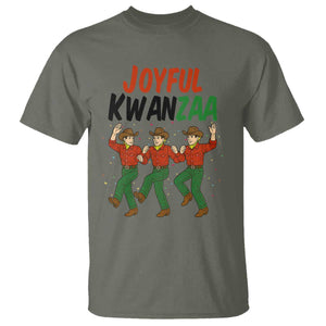 Joyful Kwanzaa Cowboy T Shirt Festival Of Lights African Heritage Gift TS12 Military Green Print Your Wear
