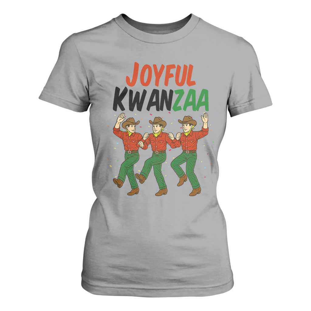 Joyful Kwanzaa Cowboy T Shirt For Women Festival Of Lights African Heritage Gift - Print Your Wear