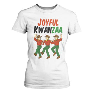 Joyful Kwanzaa Cowboy T Shirt For Women Festival Of Lights African Heritage Gift TS12 White Print Your Wear
