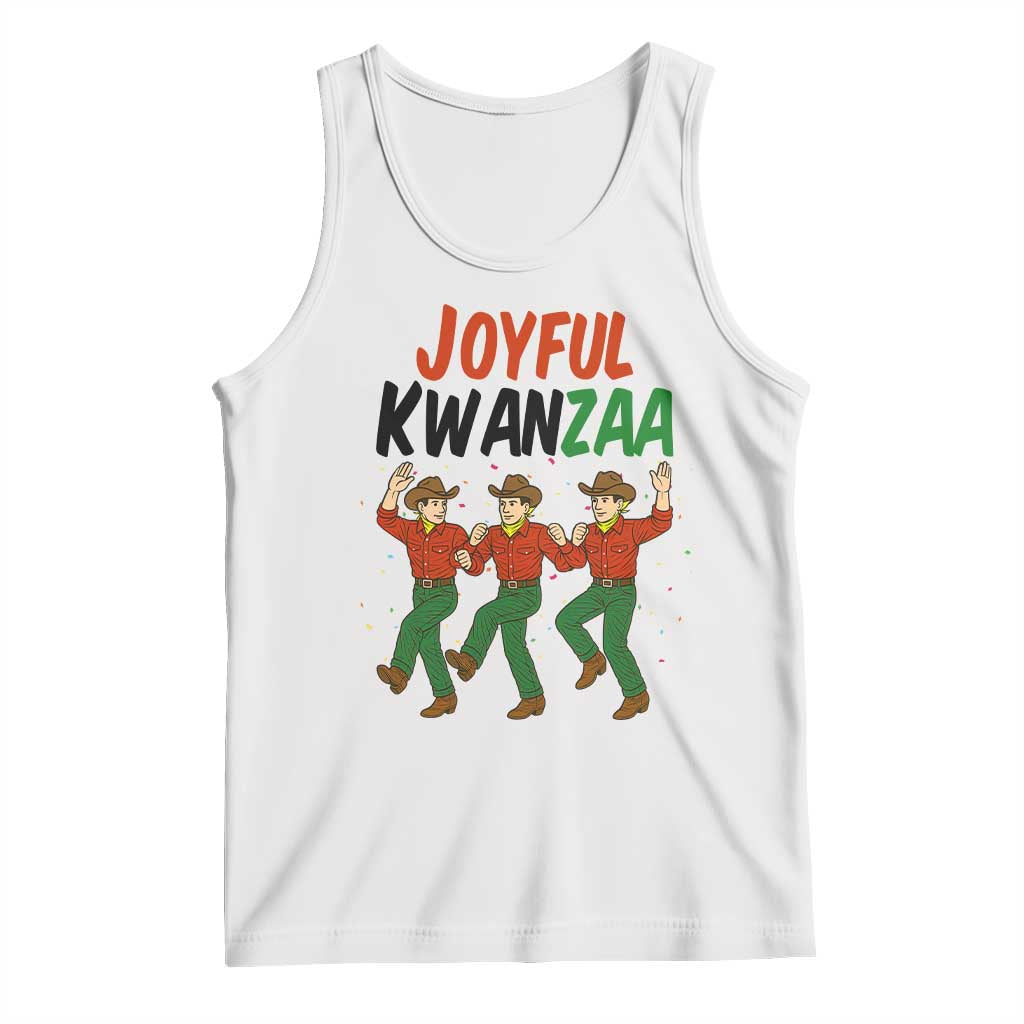 Joyful Kwanzaa Cowboy Tank Top Festival Of Lights African Heritage Gift TS12 White Print Your Wear