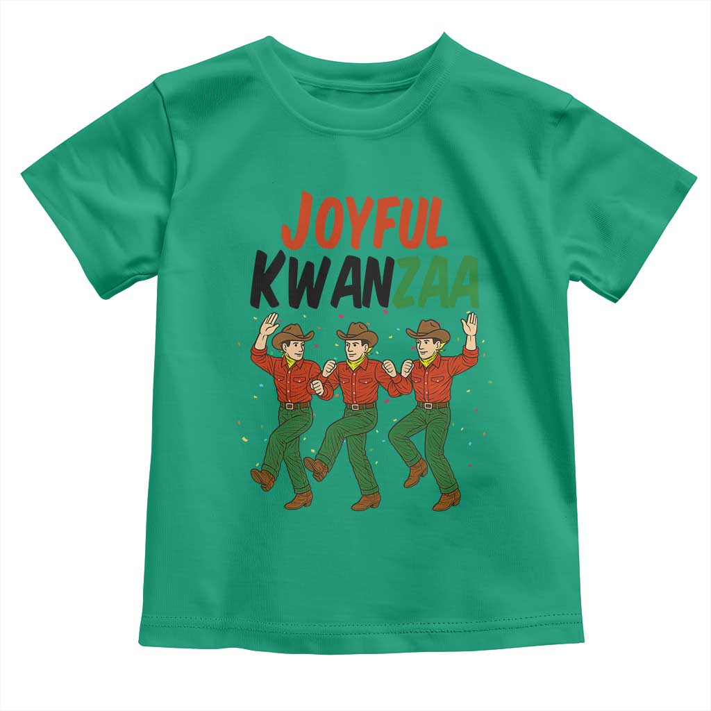 Joyful Kwanzaa Cowboy Toddler T Shirt Festival Of Lights African Heritage Gift TS12 Irish Green Print Your Wear