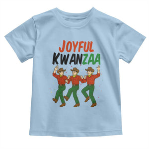 Joyful Kwanzaa Cowboy Toddler T Shirt Festival Of Lights African Heritage Gift TS12 Light Blue Print Your Wear
