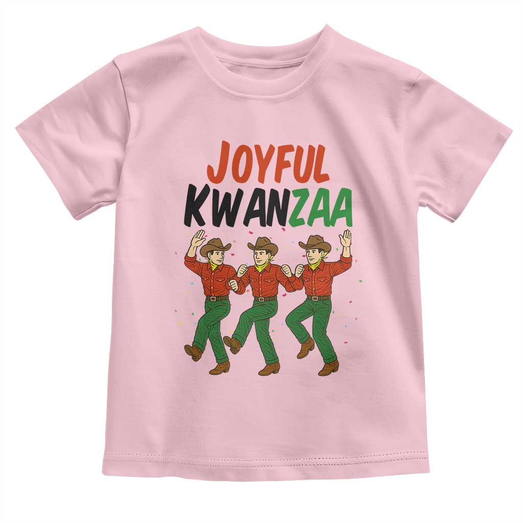Joyful Kwanzaa Cowboy Toddler T Shirt Festival Of Lights African Heritage Gift TS12 Light Pink Print Your Wear