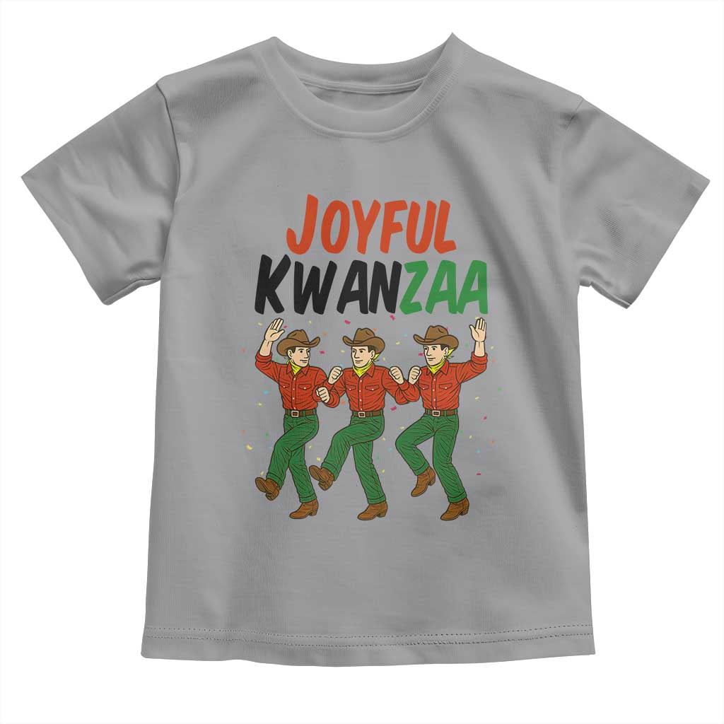Joyful Kwanzaa Cowboy Toddler T Shirt Festival Of Lights African Heritage Gift TS12 Sport Gray Print Your Wear