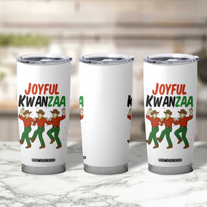 Joyful Kwanzaa Cowboy Tumbler Cup Festival Of Lights African Heritage Gift - Print Your Wear