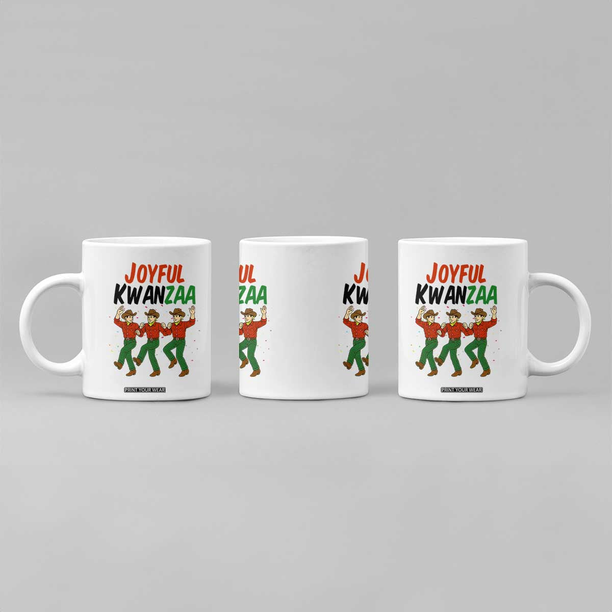 Joyful Kwanzaa Cowboy Coffee Mug Festival Of Lights African Heritage Gift - Print Your Wear