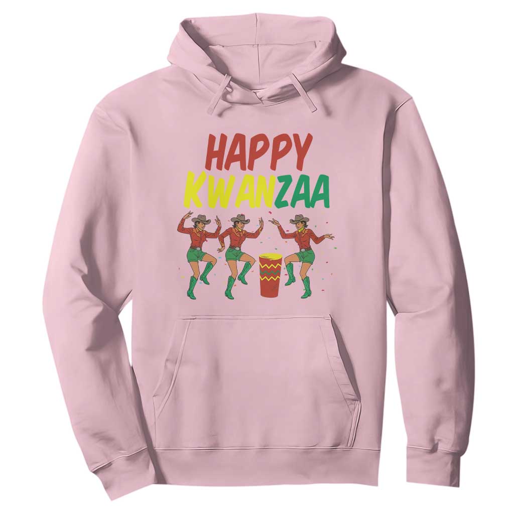 Joyful Kwanzaa Cowgirl Dance Hoodie African Heritage Festival Gift TS12 Light Pink Print Your Wear