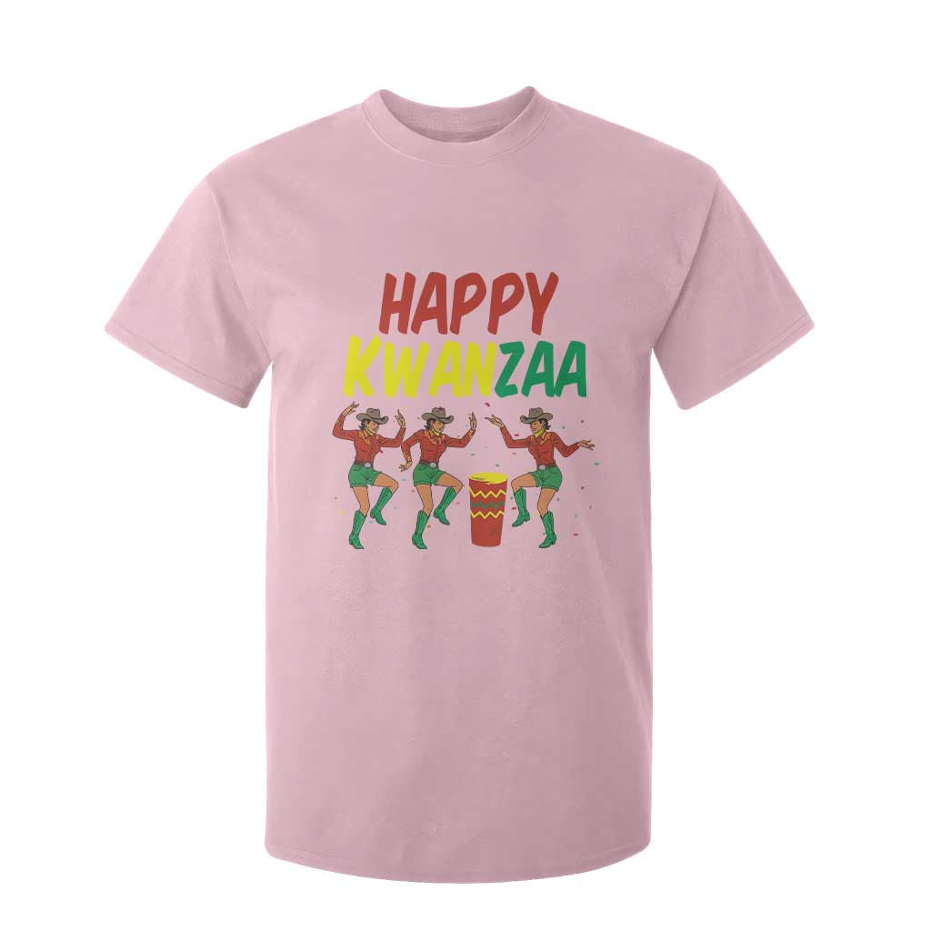 Joyful Kwanzaa Cowgirl Dance T Shirt For Kid African Heritage Festival Gift TS12 Light Pink Print Your Wear