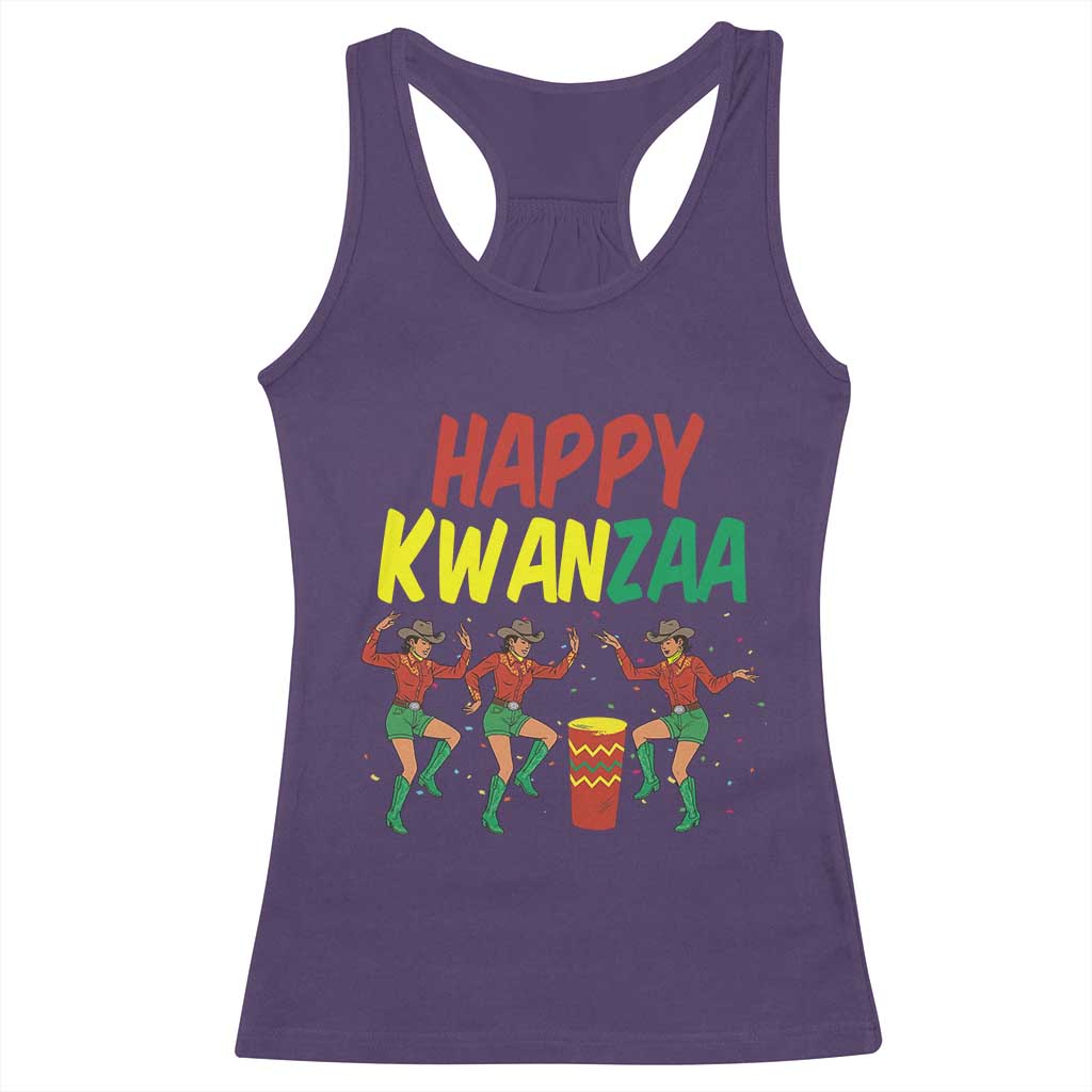 Joyful Kwanzaa Cowgirl Dance Racerback Tank Top African Heritage Festival Gift TS12 Purple Print Your Wear