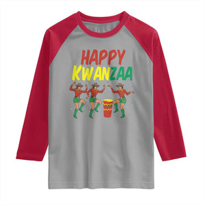 Joyful Kwanzaa Cowgirl Dance Raglan Shirt African Heritage Festival Gift TS12 Sport Gray Red Print Your Wear