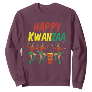 Joyful Kwanzaa Cowgirl Dance Sweatshirt African Heritage Festival Gift TS12 Maroon Print Your Wear
