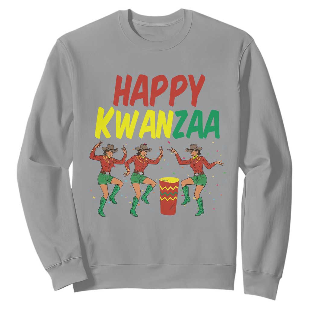 Joyful Kwanzaa Cowgirl Dance Sweatshirt African Heritage Festival Gift TS12 Sport Gray Print Your Wear