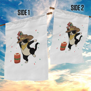 Funny Kwanzaa Cowcat Dance Garden Flag Festival Of Lights African Heritage Gift - Print Your Wear