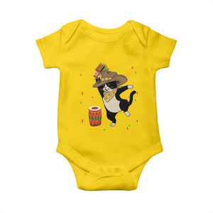 Funny Kwanzaa Cowcat Dance Baby Onesie Festival Of Lights African Heritage Gift - Print Your Wear