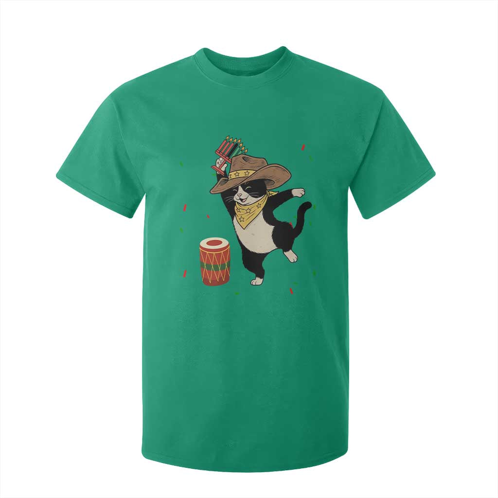 Funny Kwanzaa Cowcat Dance T Shirt For Kid Festival Of Lights African Heritage Gift TS12 Irish Green Print Your Wear