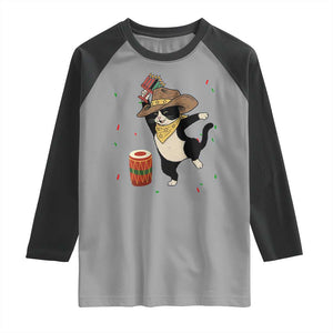 Funny Kwanzaa Cowcat Dance Raglan Shirt Festival Of Lights African Heritage Gift - Print Your Wear