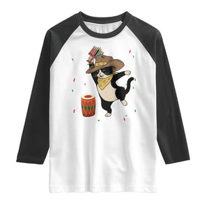 Funny Kwanzaa Cowcat Dance Raglan Shirt Festival Of Lights African Heritage Gift - Print Your Wear