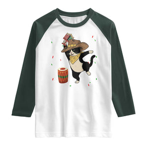 Funny Kwanzaa Cowcat Dance Raglan Shirt Festival Of Lights African Heritage Gift - Print Your Wear