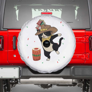Funny Kwanzaa Cowcat Dance Spare Tire Cover Festival Of Lights African Heritage Gift TS12 White Print Your Wear