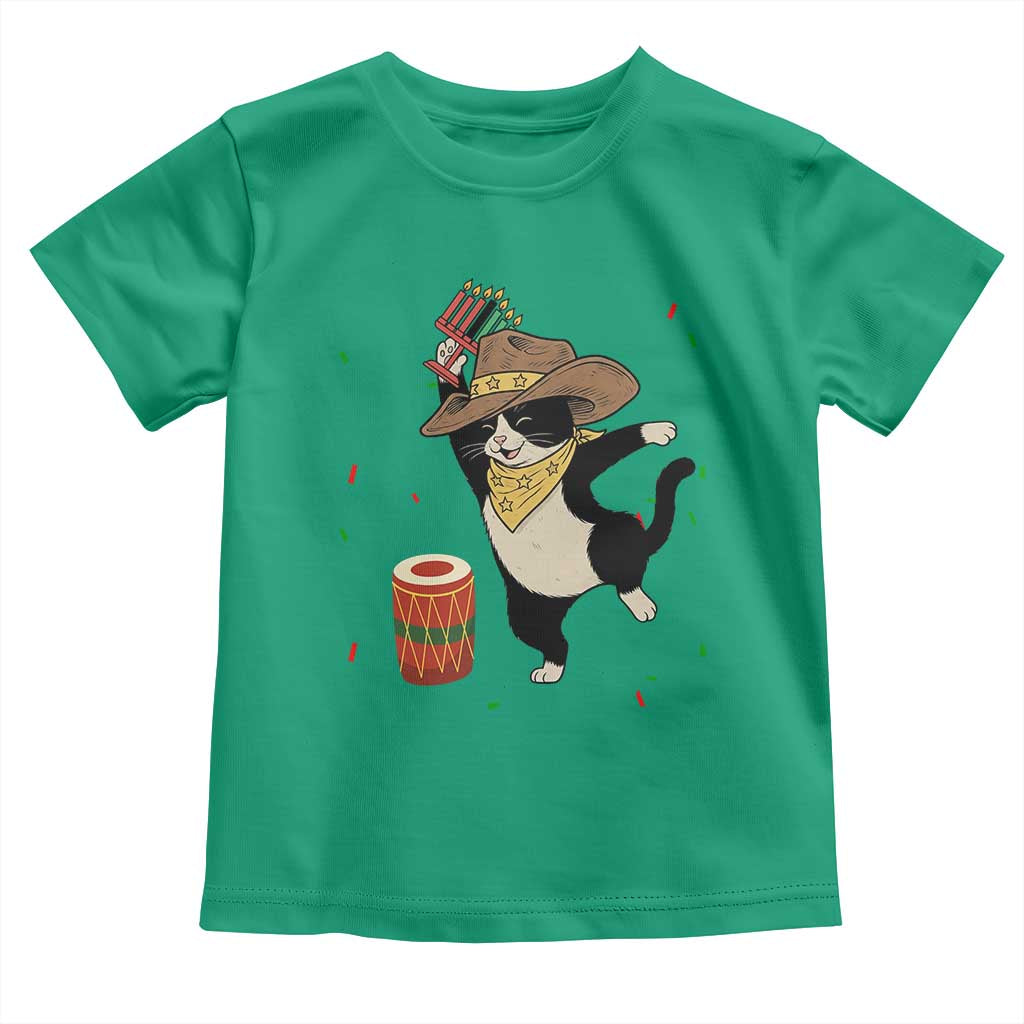 Funny Kwanzaa Cowcat Dance Toddler T Shirt Festival Of Lights African Heritage Gift TS12 Irish Green Print Your Wear