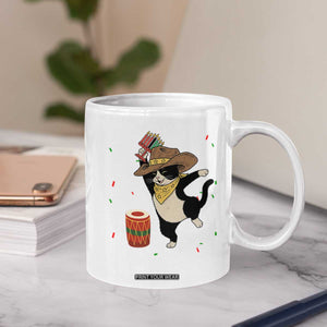 Funny Kwanzaa Cowcat Dance Coffee Mug Festival Of Lights African Heritage Gift - Print Your Wear