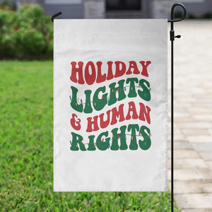 Holiday Lights And Human Rights Garden Flag Supporter Gift For Civil Rights TS12 Print Your Wear