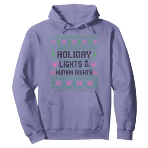 Christmas Lights For Human Rights Hoodie Equality Supporter Gift TS12 Violet Print Your Wear